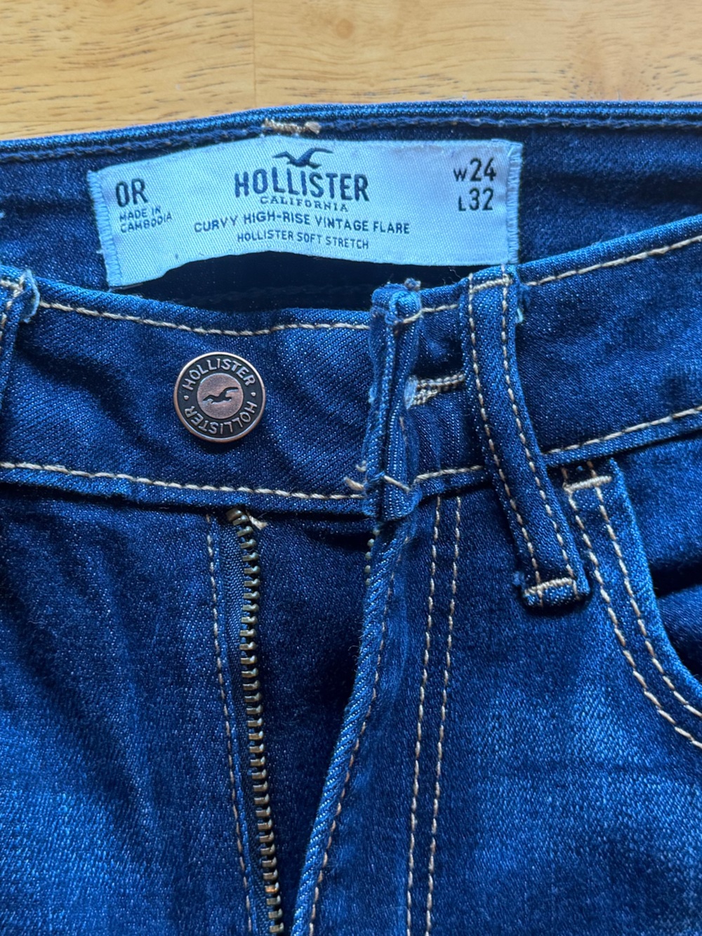 Hollister womens curvy high-rise vintage flair